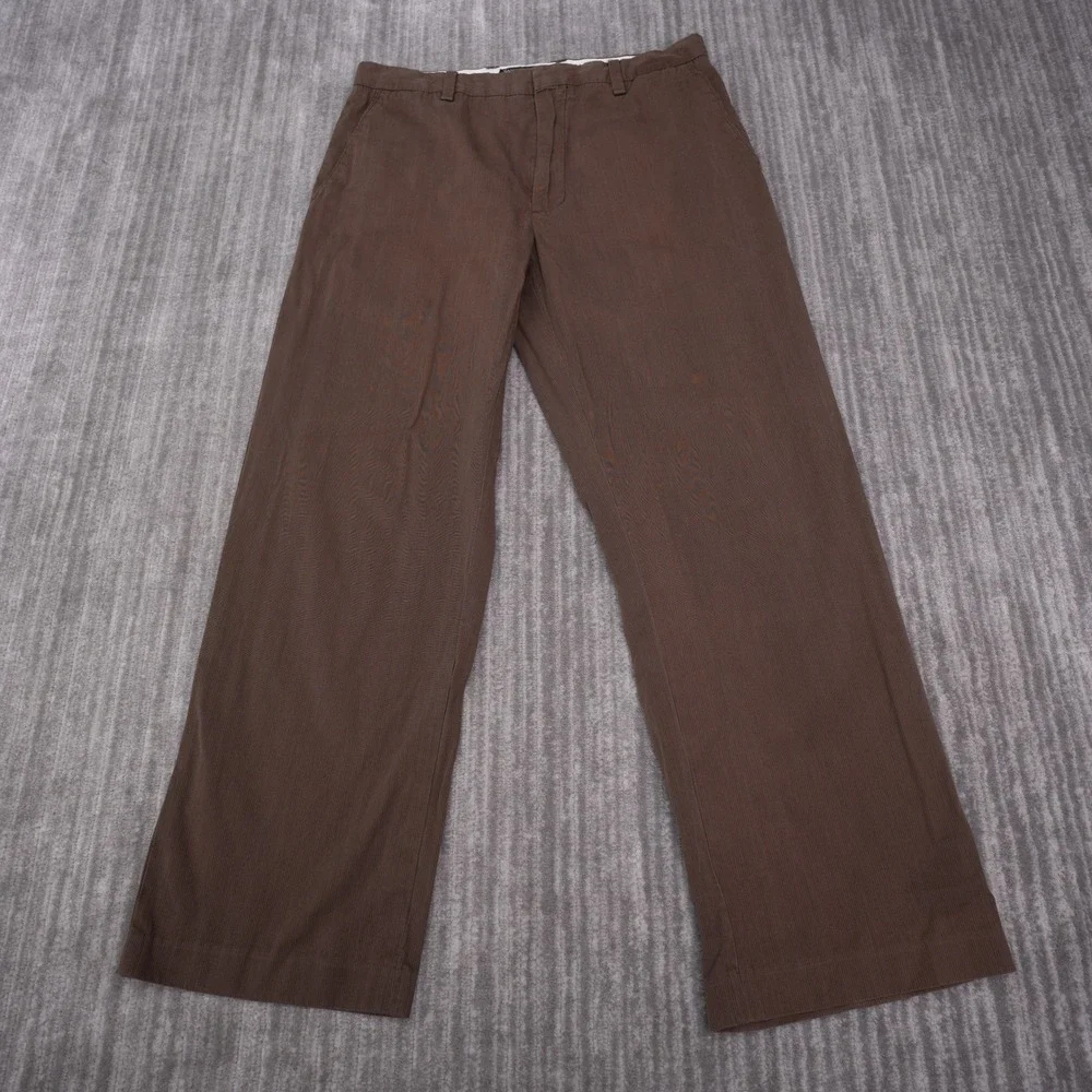 Banana Republic Pants Mens 32x30 Brown Excellent Cotton Micro Ribbed Trousers